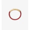 Pulsera de cuero con diseño de cuadros Pulsera de cuero con diseño de cuadros