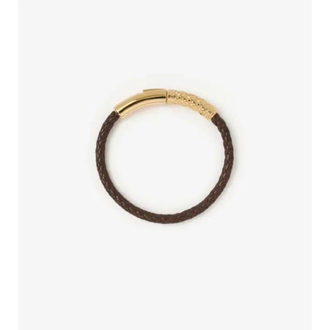 Pulsera de cuero con diseño de cuadros Pulsera de cuero con diseño de cuadros