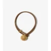 Pulsera de piel con granulado a cuadros Pulsera de piel con granulado a cuadros