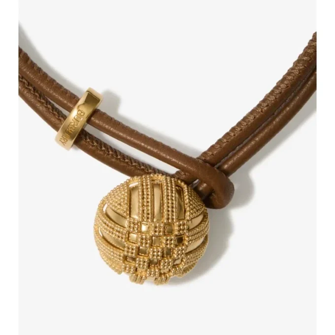 Pulsera de piel con granulado a cuadros Pulsera de piel con granulado a cuadros