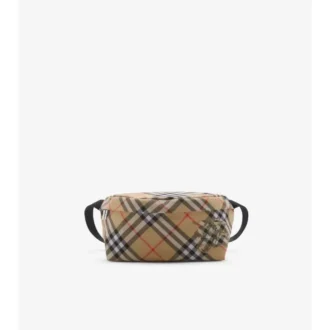 Riñonera con estampado de cuadros
