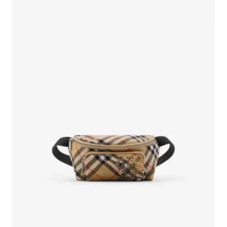 Riñonera con estampado de cuadros pequeños