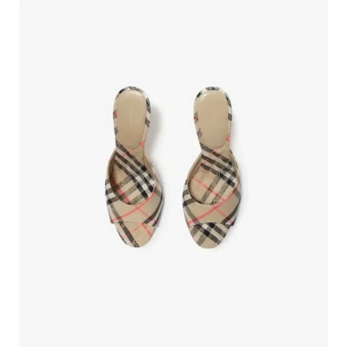 Sandalias altas Mews con estampado de cuadros Sandalias altas Mews con estampado de cuadros
