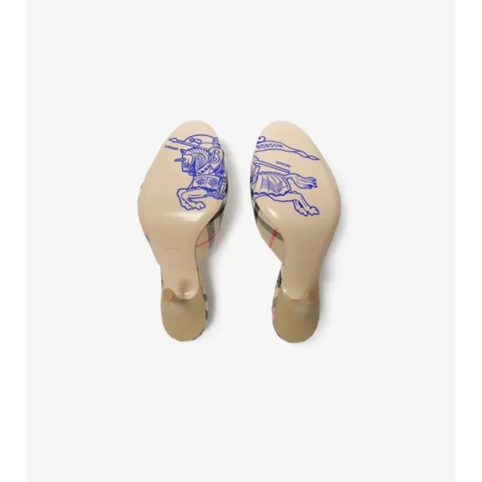 Sandalias altas Mews con estampado de cuadros Sandalias altas Mews con estampado de cuadros