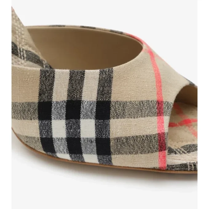Sandalias altas Mews con estampado de cuadros Sandalias altas Mews con estampado de cuadros