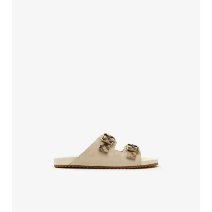 Sandalias Urchin de ante con estampado de cuadros