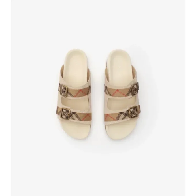 Sandalias Urchin de ante con estampado de cuadros