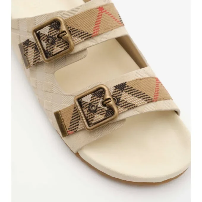 Sandalias Urchin de ante con estampado de cuadros