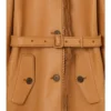 Short Fringed Leather Car Coat