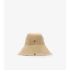 Sombrero de gabardina con ala a cuadros Sombrero de gabardina con ala a cuadros