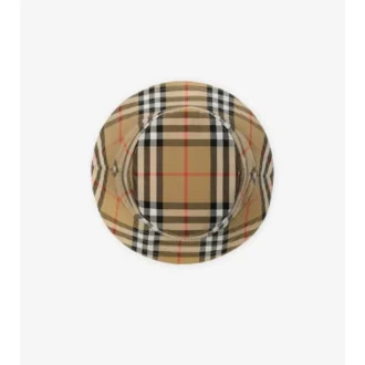 Sombrero de pescador de algodón a cuadros