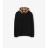 Sudadera con capucha de algodón a cuadros Sudadera con capucha de algodón a cuadros
