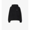 Sudadera con capucha de algodón con el sello del caballero Sudadera con capucha de algodón con el sello del caballero