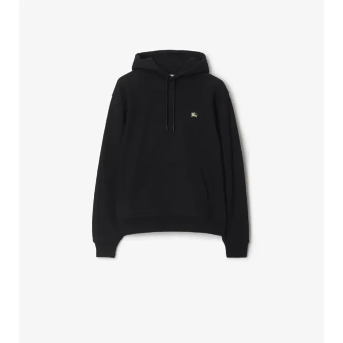 Sudadera con capucha de algodón con el sello del caballero Sudadera con capucha de algodón con el sello del caballero