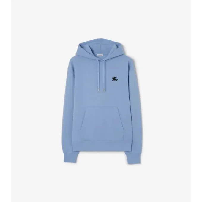 Sudadera con capucha de algodón con el sello del caballero Sudadera con capucha de algodón con el sello del caballero