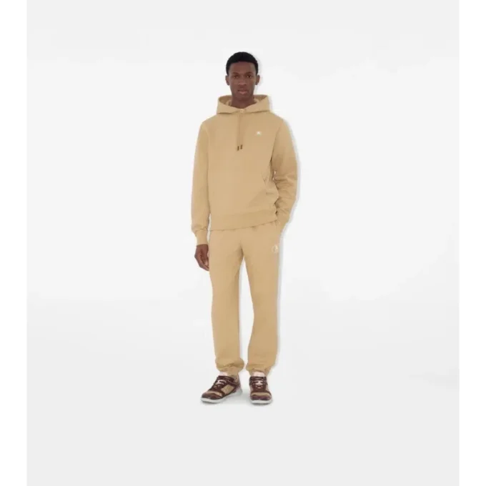 Sudadera con capucha de algodón con el sello del caballero Sudadera con capucha de algodón con el sello del caballero