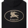 Sudadera con capucha de algodón con el sello del caballero Sudadera con capucha de algodón con el sello del caballero