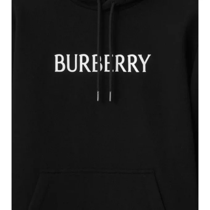 Sudadera con capucha de algodón con logotipo Sudadera con capucha de algodón con logotipo
