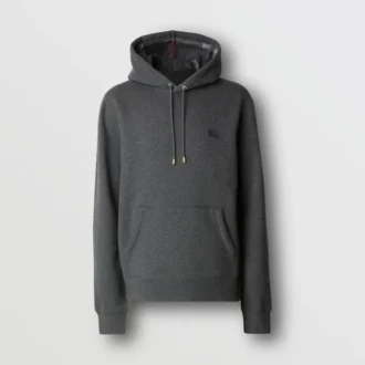 Sudadera con capucha de mezcla de algodón EKD bordada