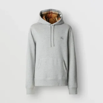 Sudadera con capucha de mezcla de algodón EKD bordada