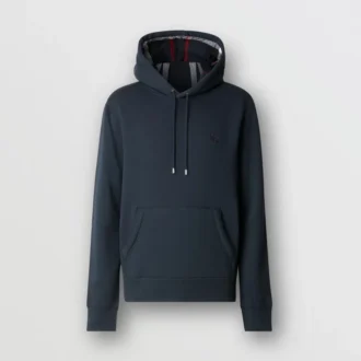 Sudadera con capucha de mezcla de algodón EKD bordada