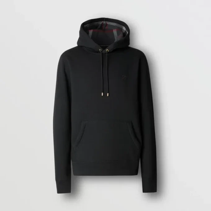 Sudadera con capucha de mezcla de algodón EKD bordada
