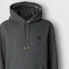 Sudadera con capucha de mezcla de algodón EKD bordada