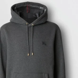 Sudadera con capucha de mezcla de algodón EKD bordada