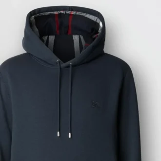 Sudadera con capucha de mezcla de algodón EKD bordada
