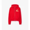 Sudadera con capucha y cremallera de algodón Sudadera con capucha y cremallera de algodón