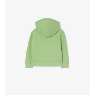 Sudadera con capucha y cremallera de algodón