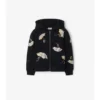 Sudadera con capucha y cremallera de algodón con el logotipo del paraguas Sudadera con capucha y cremallera de algodón con el logotipo del paraguas