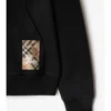 Sudadera con capucha y cremallera de algodón con estampado de cuadros Sudadera con capucha y cremallera de algodón con estampado de cuadros