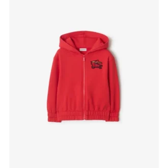Sudadera con capucha y cremallera de algodón EKD