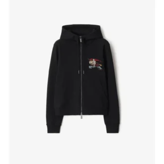Sudadera con capucha y cremallera de algodón EKD