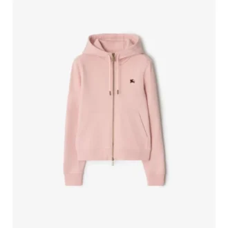 Sudadera con capucha y cremallera de algodón Knight Stamp