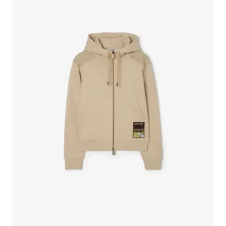 Sudadera con capucha y cremallera de algodón Landscape Label