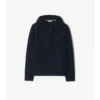 Sudadera con capucha y cremallera de mezcla de cachemira