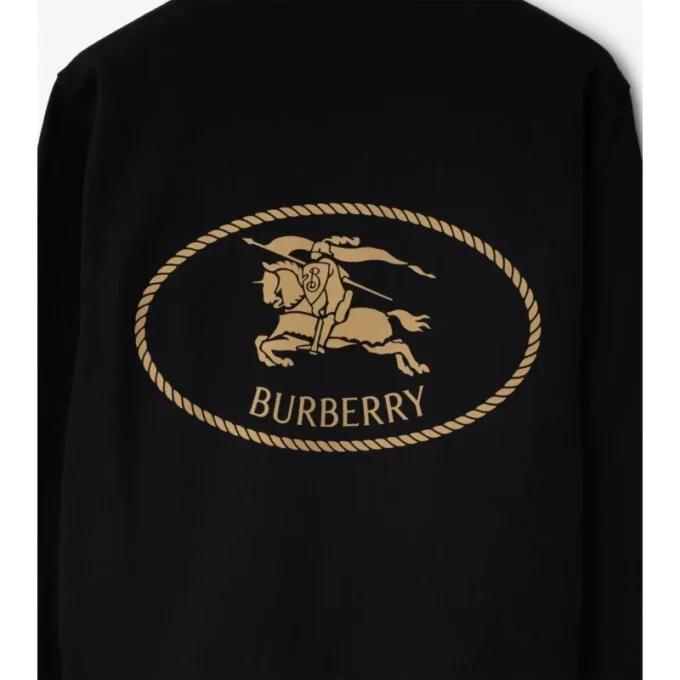 Sudadera de algodón con estampado de caballero Sudadera de algodón con estampado de caballero