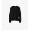 Sudadera de algodón con etiqueta