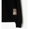 Sudadera de algodón con etiqueta