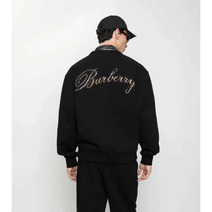 Sudadera de algodón con logo en cursiva