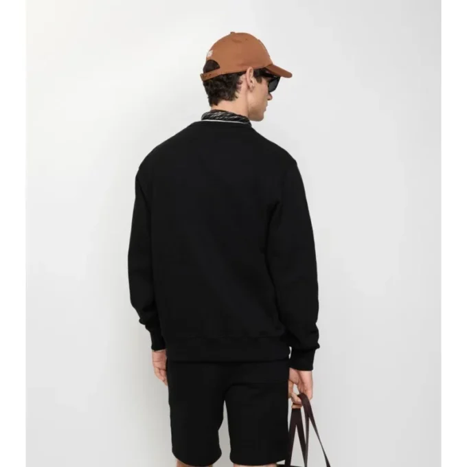 Sudadera de algodón con logotipo Sudadera de algodón con logotipo