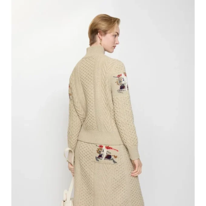 Suéter de lana de punto Aran EKD Suéter de lana de punto Aran EKD