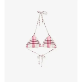 Top de bikini a cuadros Top de bikini a cuadros