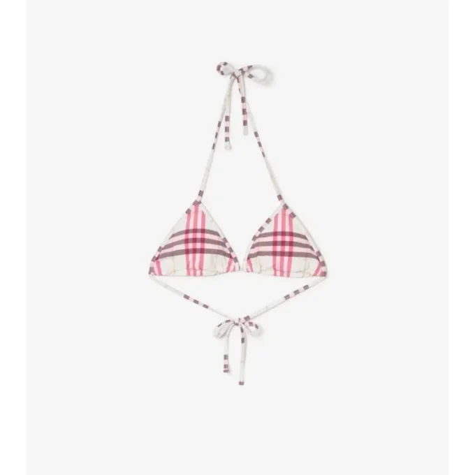 Top de bikini a cuadros Top de bikini a cuadros