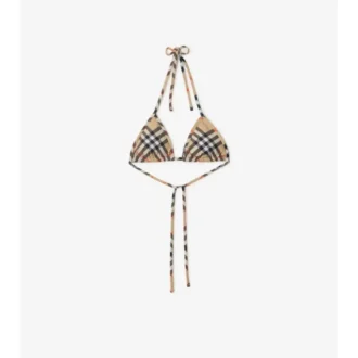 Top de bikini a cuadros Top de bikini a cuadros