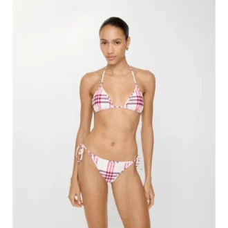 Top de bikini a cuadros Top de bikini a cuadros