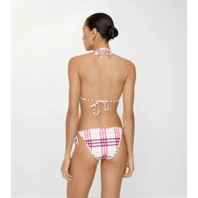 Top de bikini a cuadros Top de bikini a cuadros