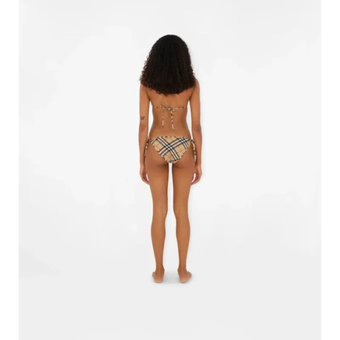 Top de bikini a cuadros Top de bikini a cuadros